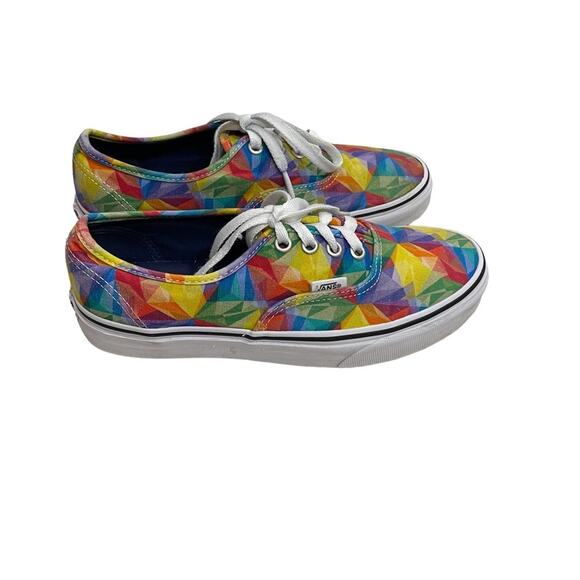 Vans Unisex Classic Geometric Multicolor Shoes Sneakers Size M 5.5 / W 7 - Picture 6 of 8